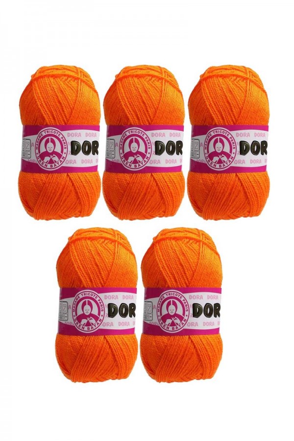 Ören Bayan Dora El Örgü İpi 5 Li Kod/Renk: Portakal 147