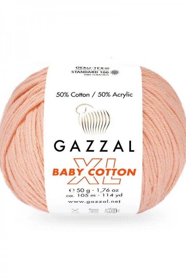 Gazzal Baby Cotton Xl El Örgü İpi Gün Batımı 3412