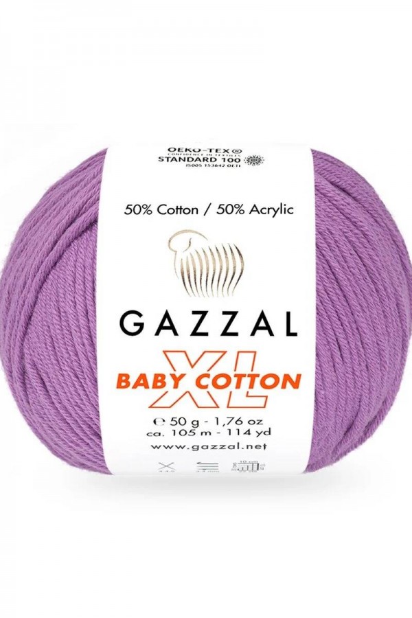 Gazzal Baby Cotton Xl El Örgü İpi Dut 3414