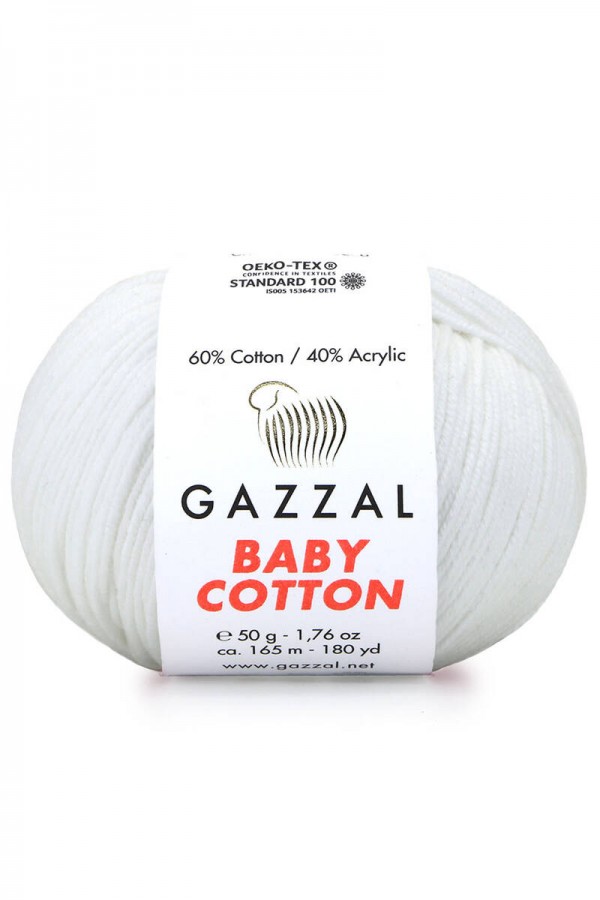 Gazzal Baby Cotton El Örgü İpi Bulut 3410