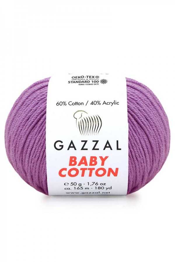 Gazzal Baby Cotton El Örgü İpi Dut 3414
