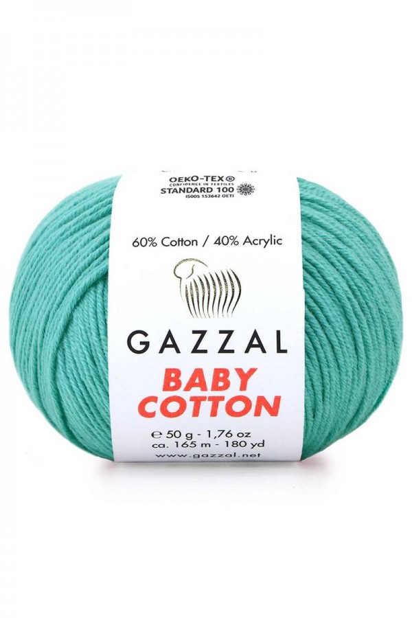 Gazzal Baby Cotton El Örgü İpi Lagün 3426