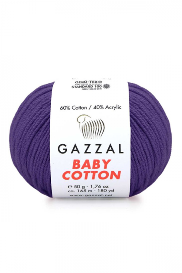 Gazzal Baby Cotton El Örgü İpi Mistik 3440
