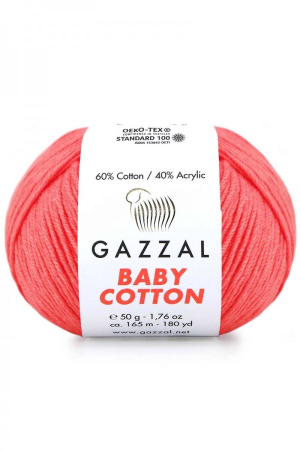 Gazzal Baby Cotton El Örgü İpi Şeker Erik 3460
