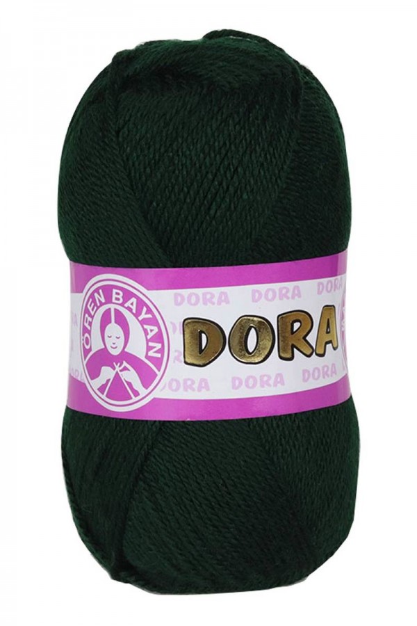 Ören Bayan Dora El Örgü İpi Koyu Yeşil 088