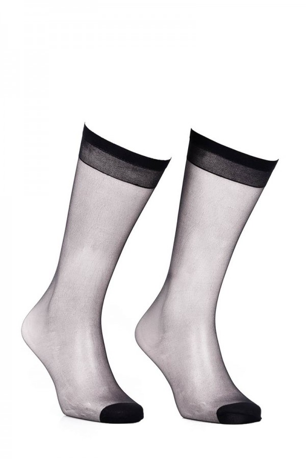 Daymod İnce Düz Dizaltı Çorap Fity 15 Kod/Renk: Siyah