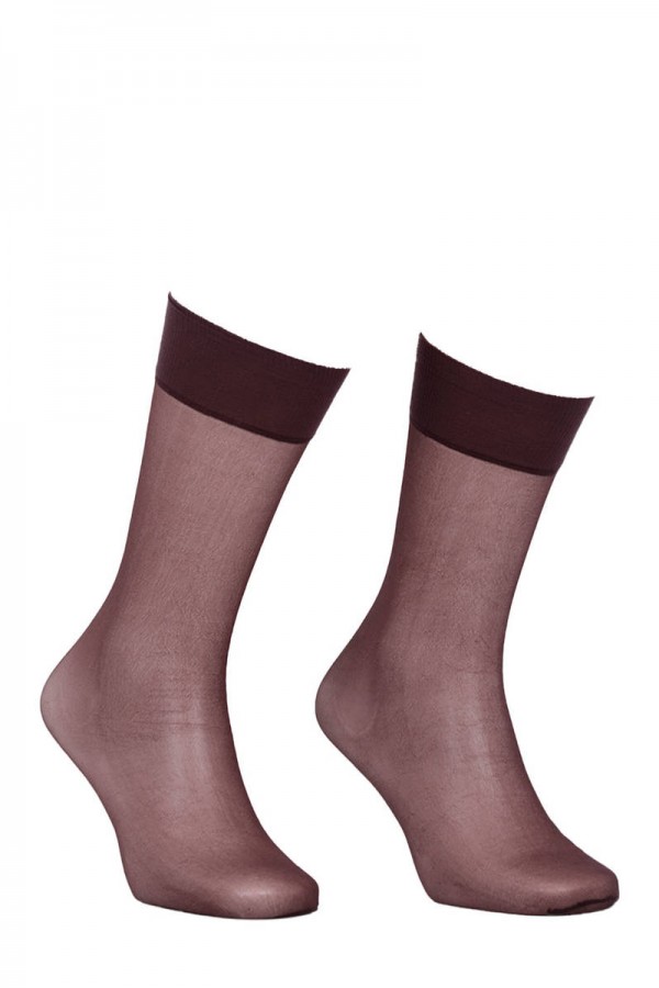 İtaliana Düz İnce Dizaltı Çorap 9223 Kod/Renk: Kahverengi