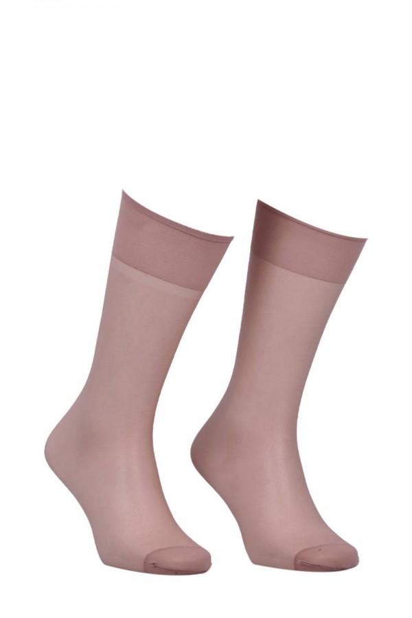 İtaliana Konfor Bantlı Parlak Dizaltı Çorap 9423 Kod/Renk: Kaşmir