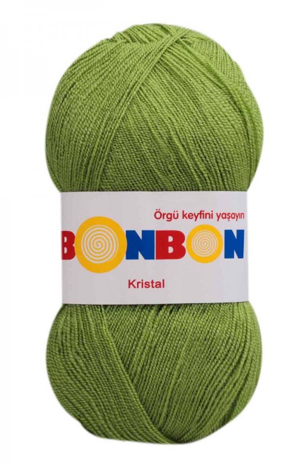 Bonbon Kristal El Örgü İpi  Kod/Renk: Yeşil 98204