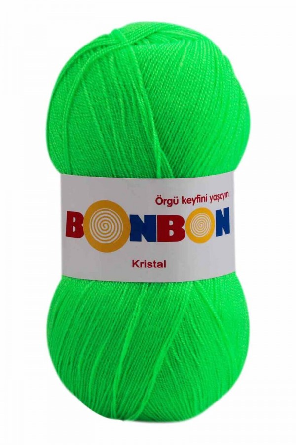 Bonbon Kristal El Örgü İpi  Kod/Renk: Neon Yeşil 98395