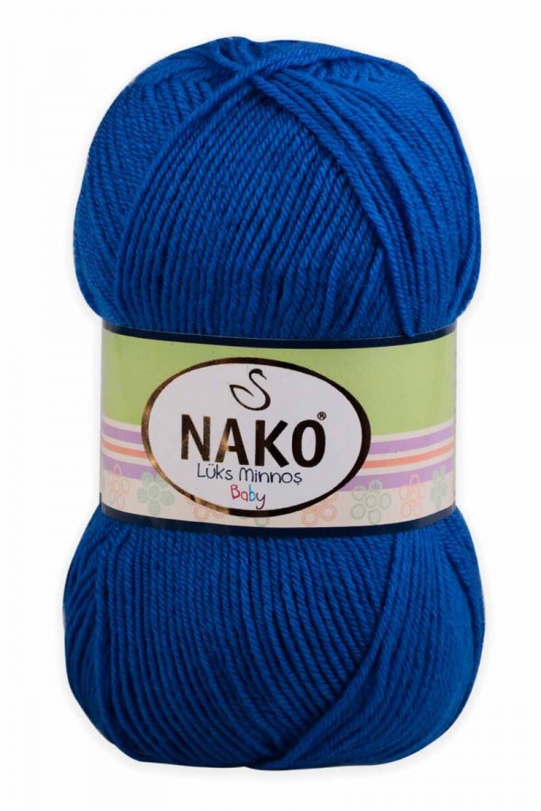 Nako Lüks Minnoş El Örgü İpi  Kod/Renk: Prusya Mavisi 133