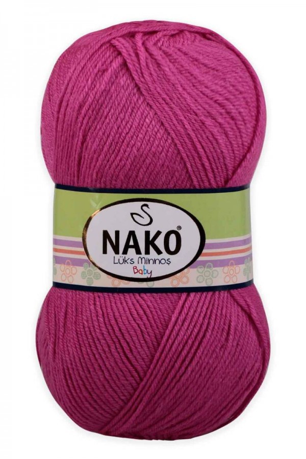 Nako Lüks Minnoş El Örgü İpi  Kod/Renk: Yaz Pembe 3658