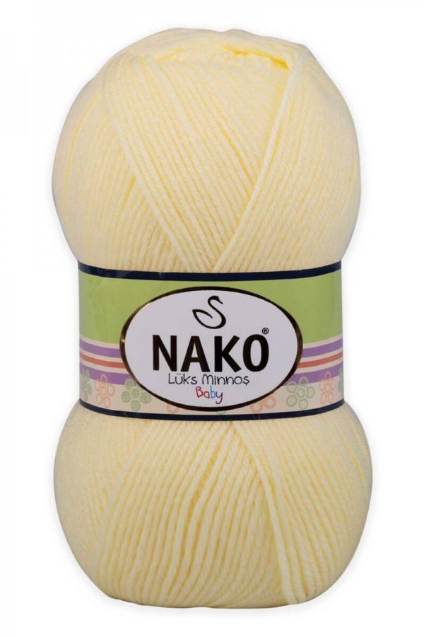 Nako Lüks Minnoş El Örgü İpi  Kod/Renk: Limonata 3664