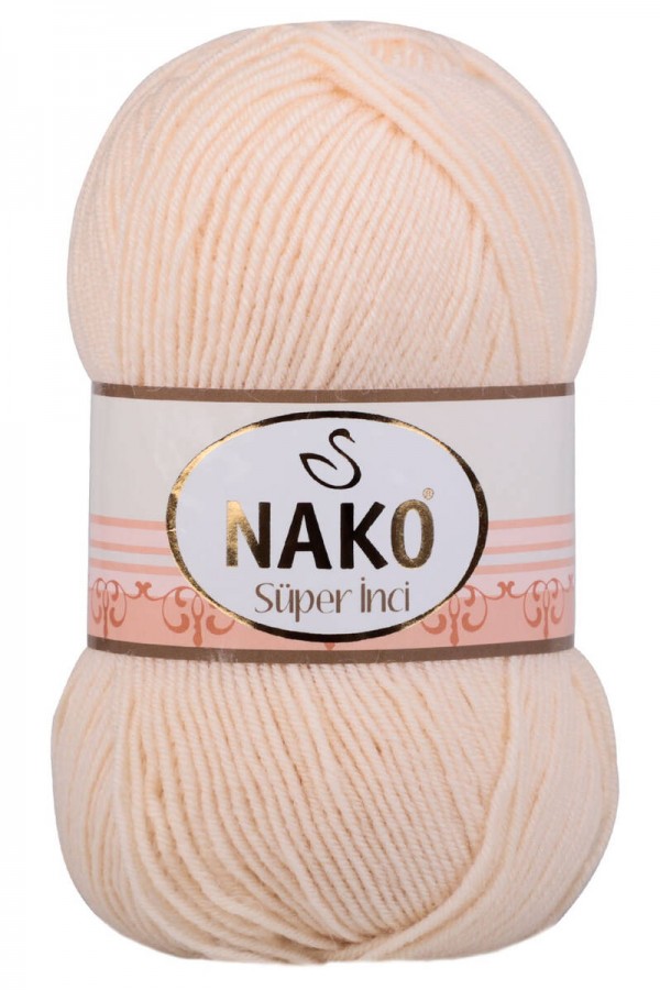 Nako Süper İnci El Örgü İpi  Kod/Renk: Yumurta Kabuğu 10617