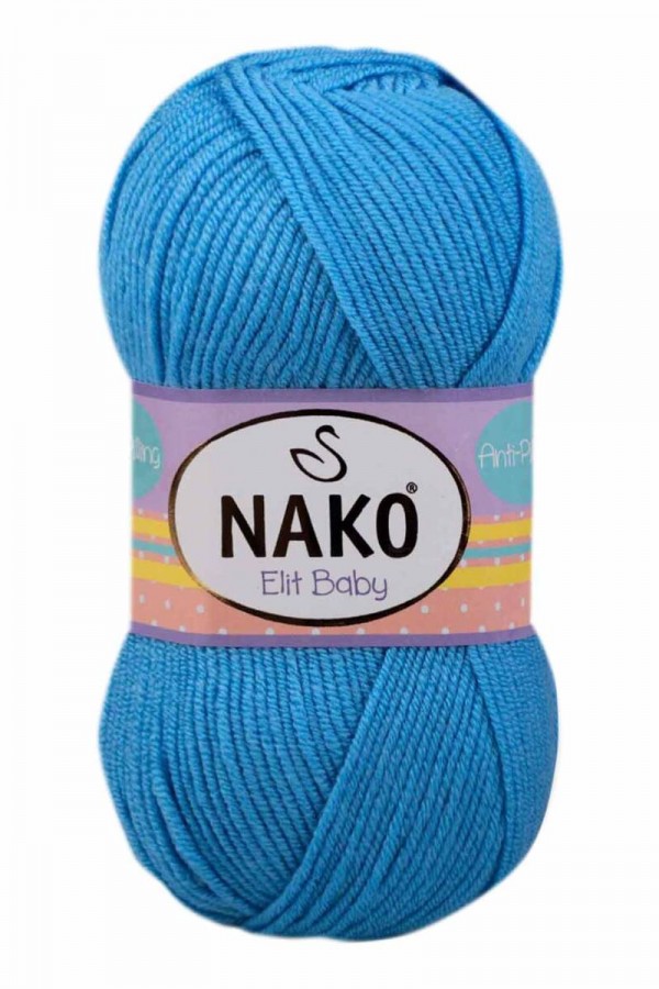 Nako Elit Baby El Örgü İpi  Kod/Renk: Alaska Mavisi 10119
