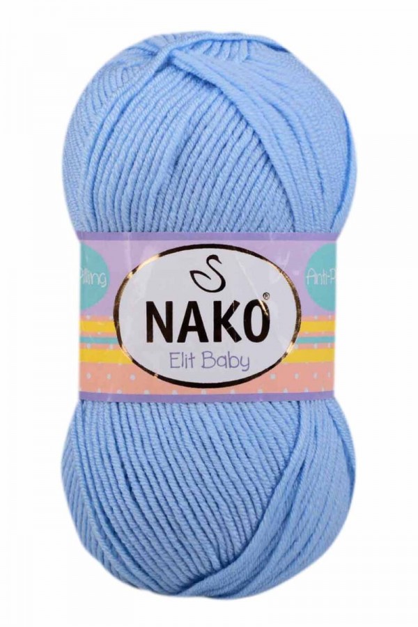 Nako Elit Baby El Örgü İpi  Kod/Renk: Mavi 10305