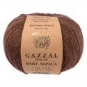 Gazzal Baby Alpaca El Örgü İpi 50 Gr Kod/Renk: Kahverengi 46002
