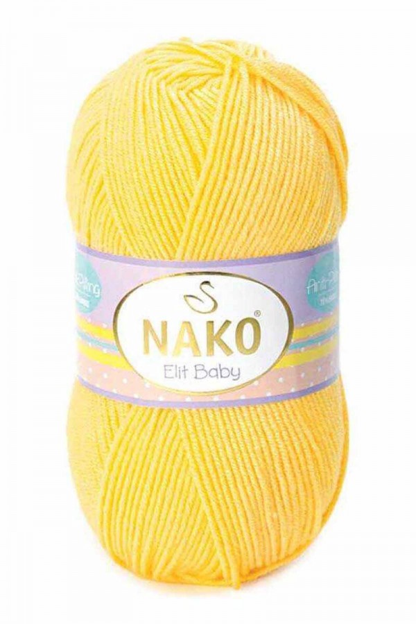 Nako Elit Baby El Örgü İpi  Kod/Renk: Sarı 2857