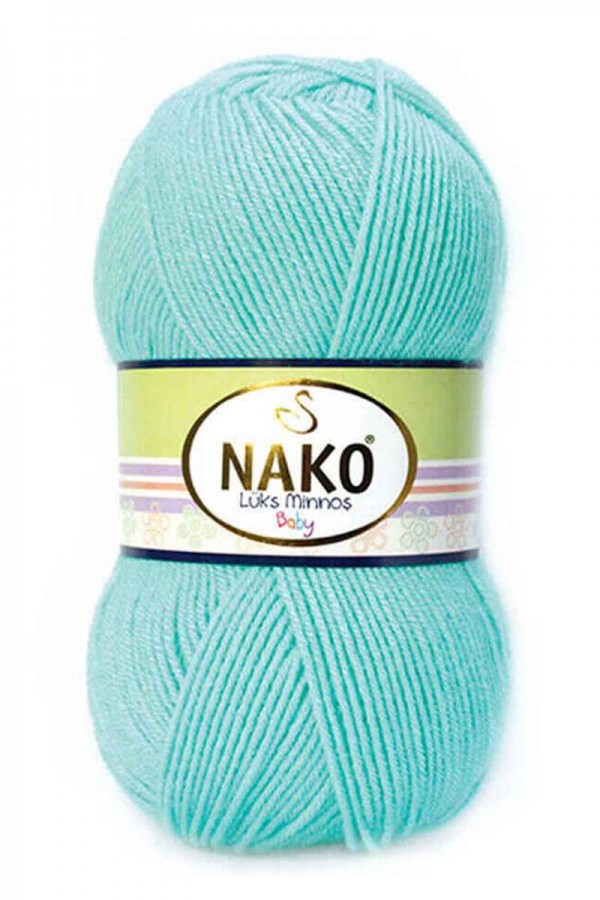 Nako Lüks Minnoş El Örgü İpi  Kod/Renk: Cam Göbeği 4710