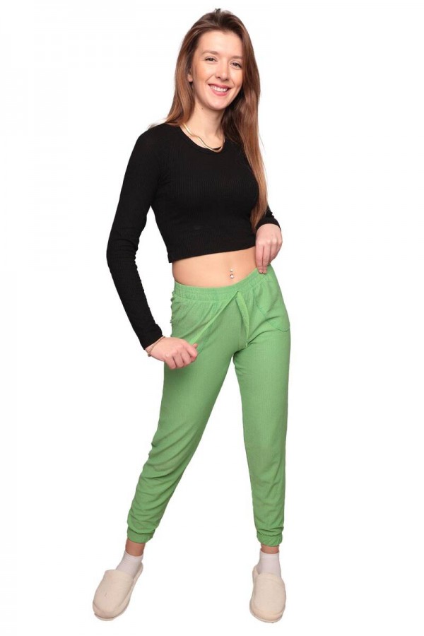 Cepli Kadın Pantolon 130125 Kod/Renk: Açık Yeşil