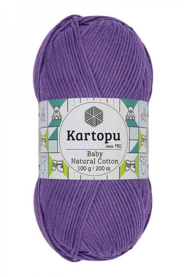 Kartopu Baby Natural Cotton El Örgü İpi  Mor K719