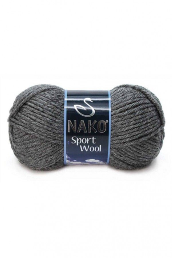 Nako Sport Wool El Örgü İpi  Koyu Gri 193