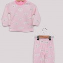 Bulut Desenli Bebek Pijama Takımı Kod/Renk: Pembe