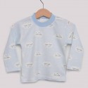 Bulut Desenli Bebek Pijama Takımı Kod/Renk: Mavi