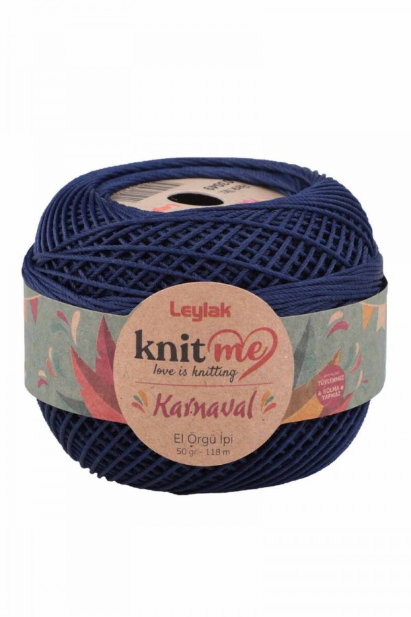 Knit Me Karnaval El Örgü İpi Açık Lacivert 03049 50 Gr.