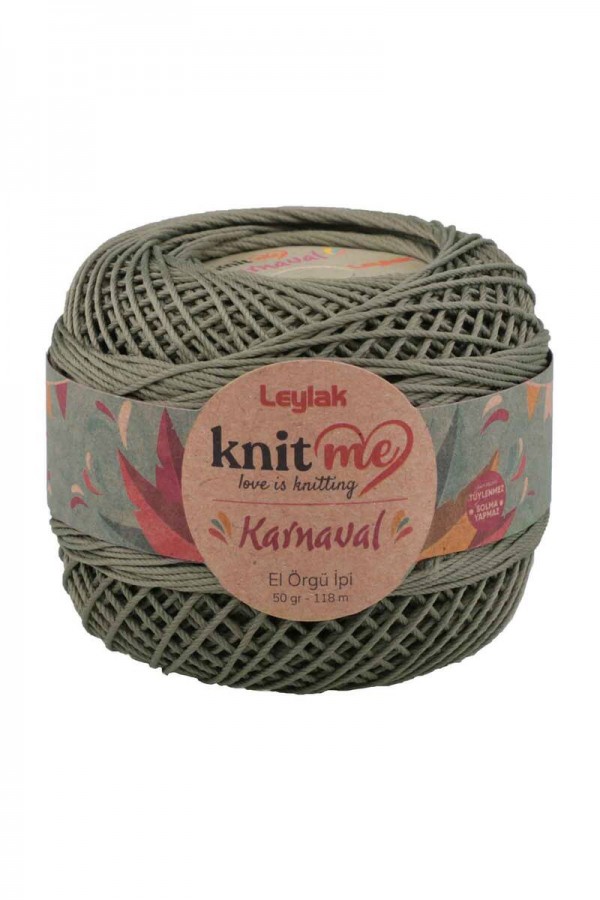 Knit Me Karnaval El Örgü İpi Pastel Yeşil 01241 50 Gr.