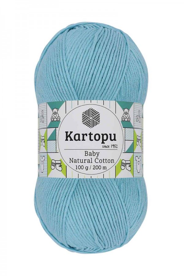 Kartopu Baby Natural Cotton El Örgü İpi  Turkuaz K551