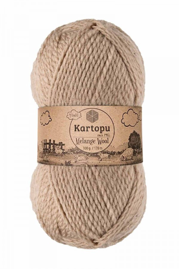 Kartopu Melange Wool El Örgü İpi Kraft K880