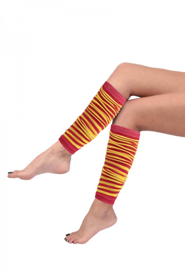 Kadın Renkli Tozluk Çorap Kod/Renk: Sarı Kırmızı