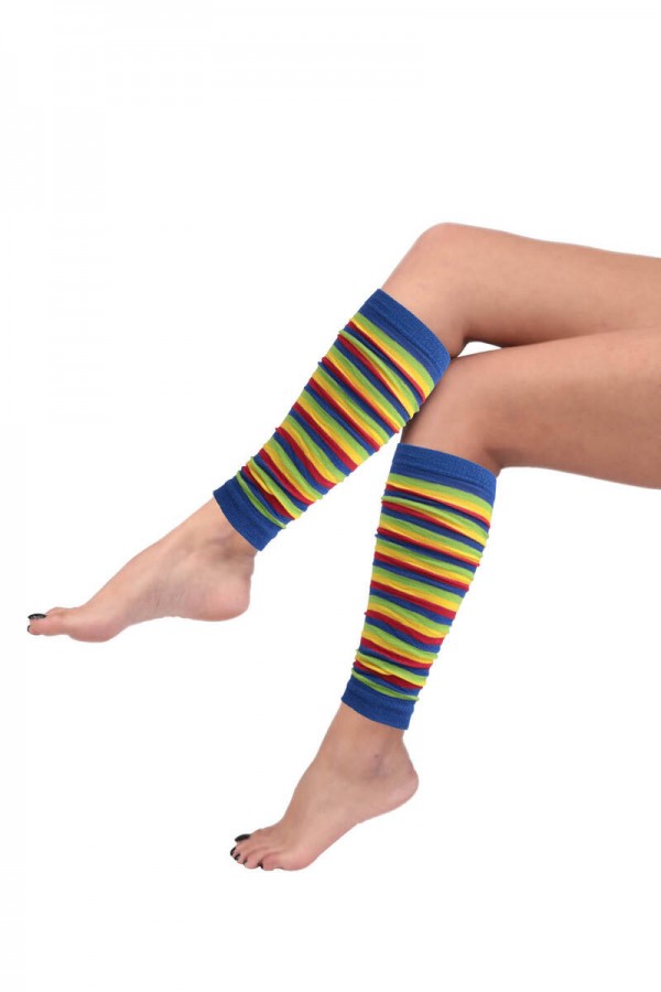 Kadın Renkli Tozluk Çorap Kod/Renk: Sarı Lacivert