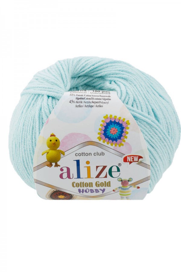 Alize Cotton Gold Hobby New El Örgü İpi Buz Mavisi 514