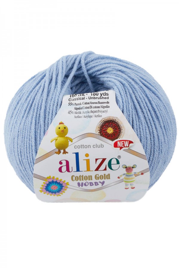 Alize Cotton Gold Hobby New El Örgü İpi Mavi 040