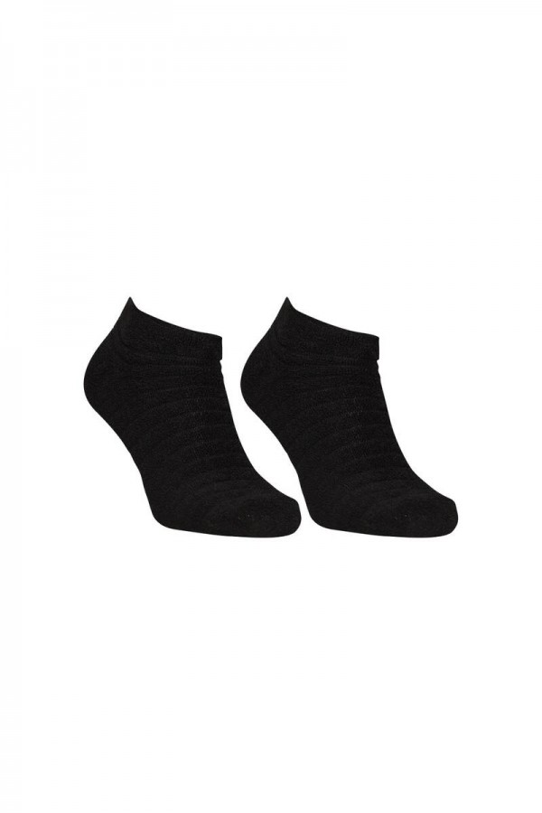 Kadın Ters Havlu Patik Çorap 216 Kod/Renk: Siyah