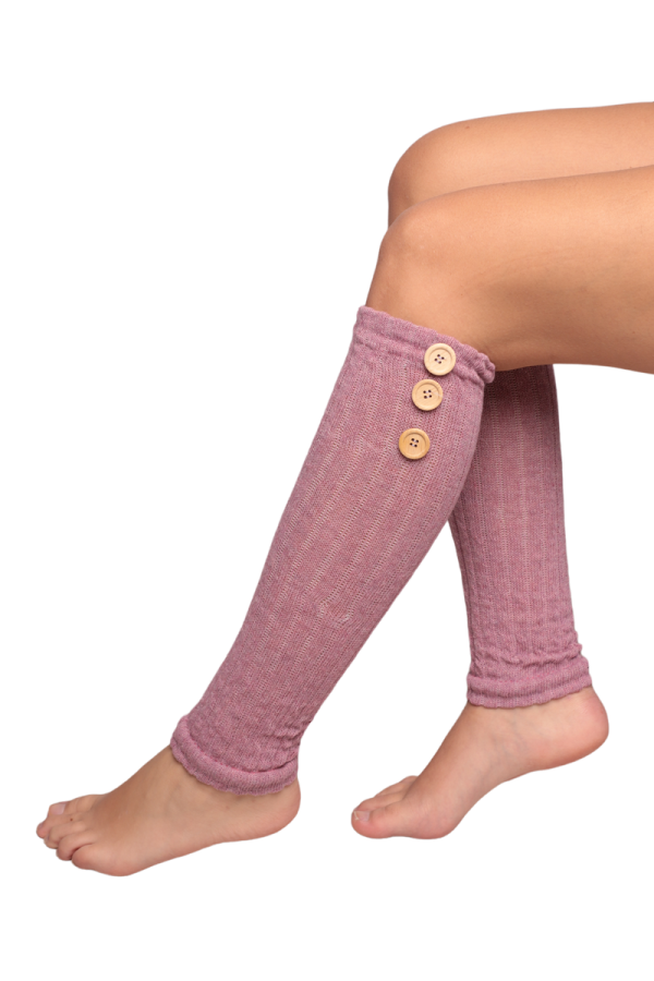 Kadın Düğmeli Tozluk Çorap Kod/Renk: Lila
