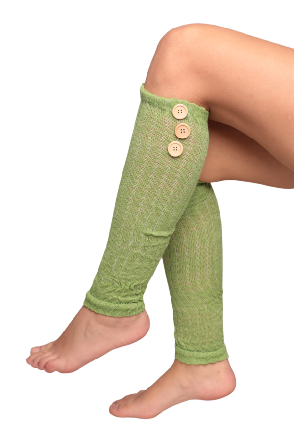 Kadın Düğmeli Tozluk Çorap Kod/Renk: Yeşil