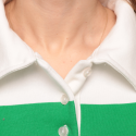 Çizgili 3 İplik Kadın Sweatshirt 5806 Kod/Renk: Yeşil