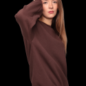 Baskılı 3 İplik Kadın Sweatshirt 5810 Kod/Renk: Kahve